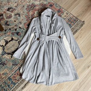 Maison Mascallier plush knit sweater coat/dress